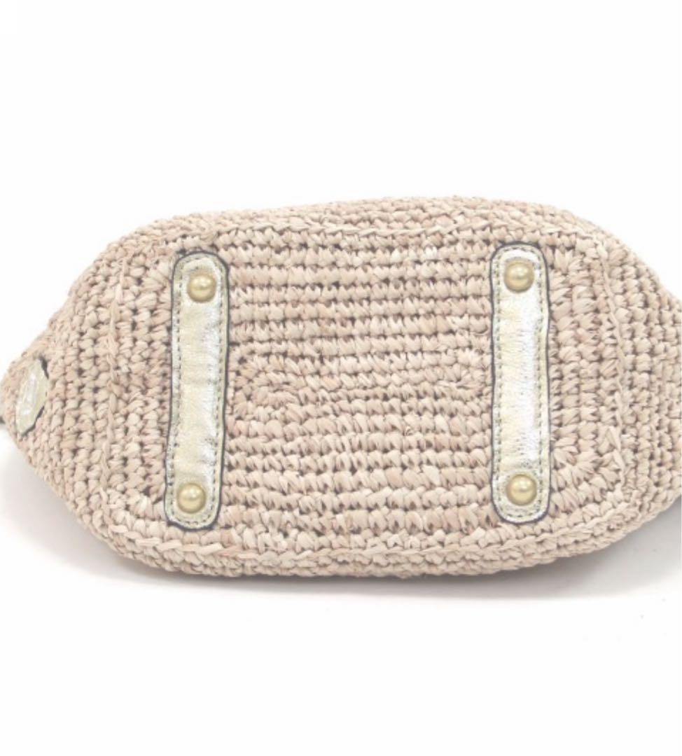 【極美品】VIOLAd'ORO(ヴィオラドーロ) 2WAYミニかごバッグ