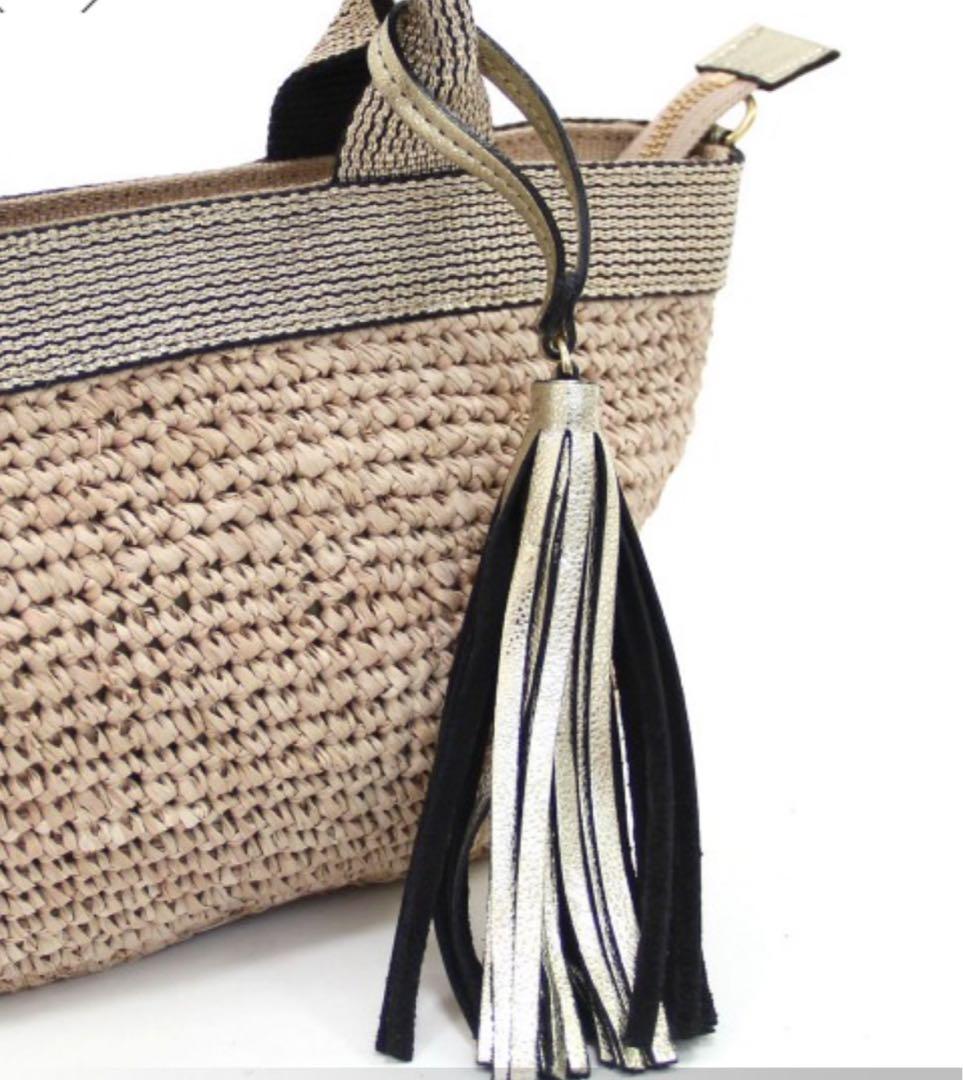 【極美品】VIOLAd'ORO(ヴィオラドーロ) 2WAYミニかごバッグ