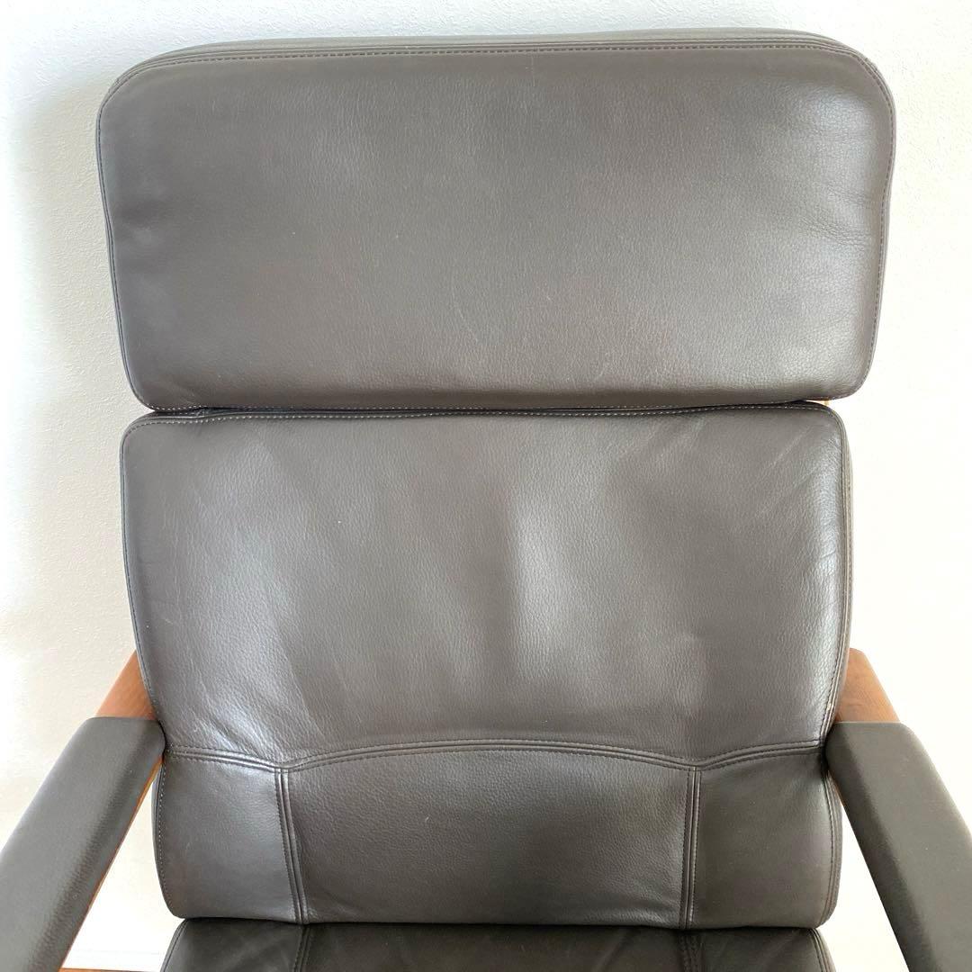 karimoku 本革張りデスクチェアー