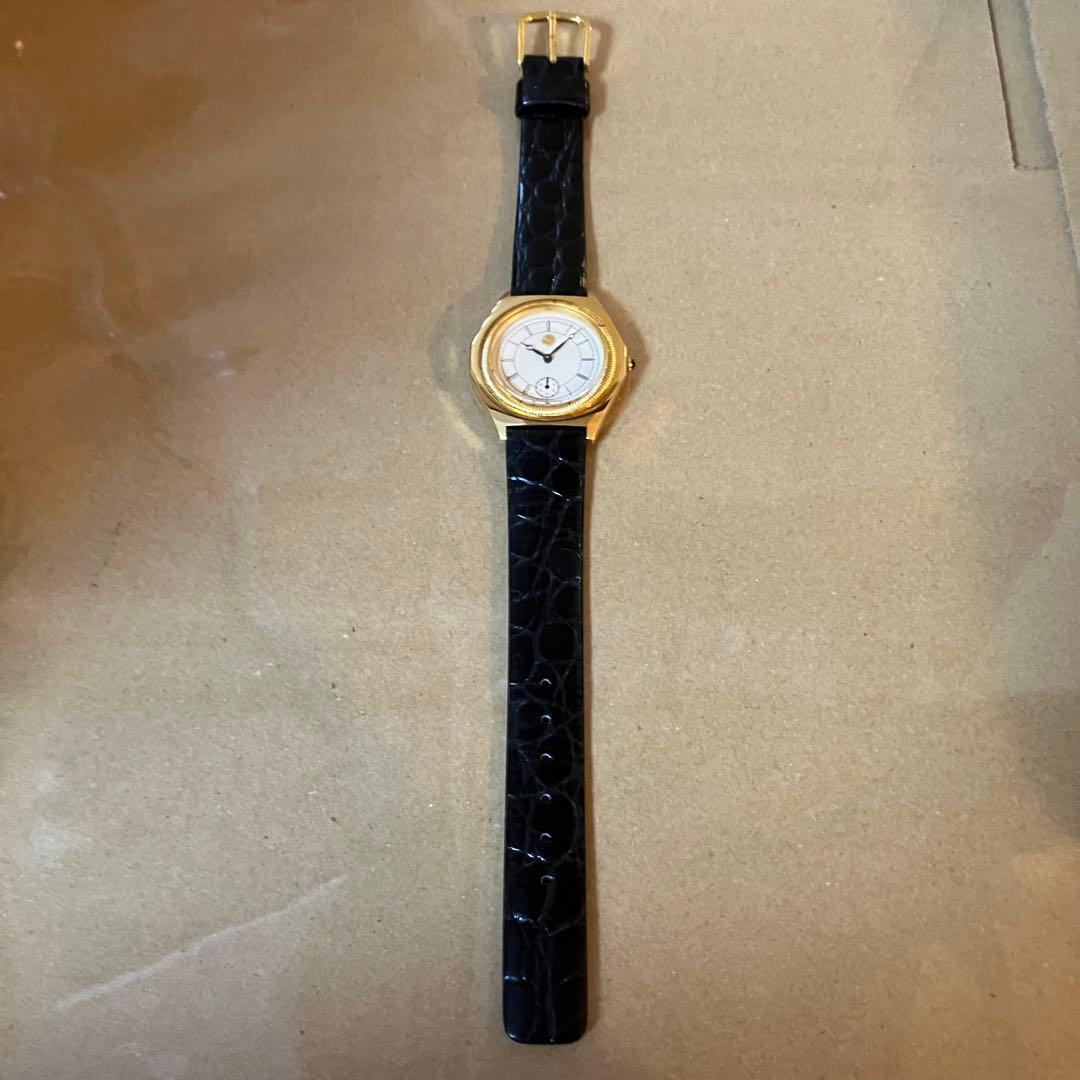 昭和レトロ 天皇陛下御即位記念時計 腕時計 金 美品