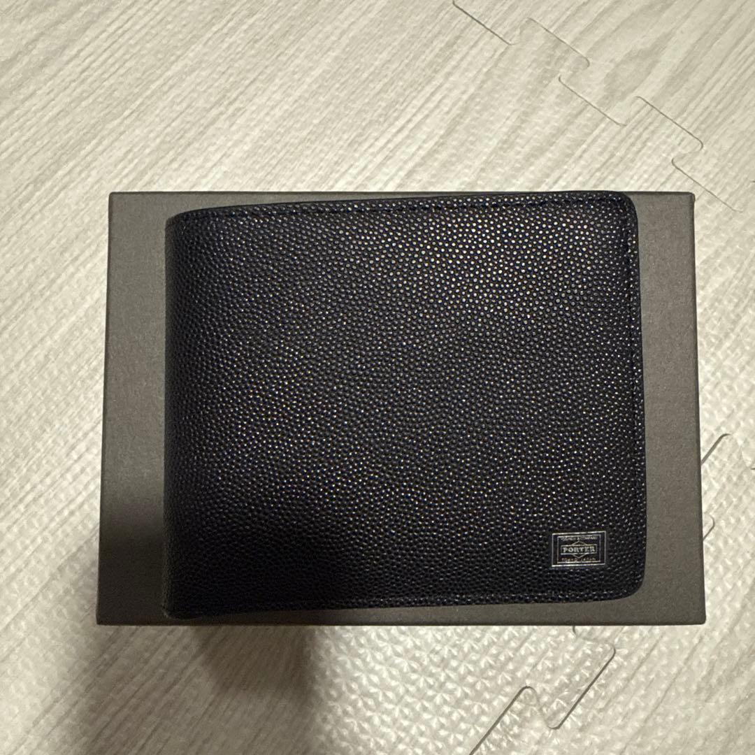 PORTER ブラック 二つ折り財布 箱付き