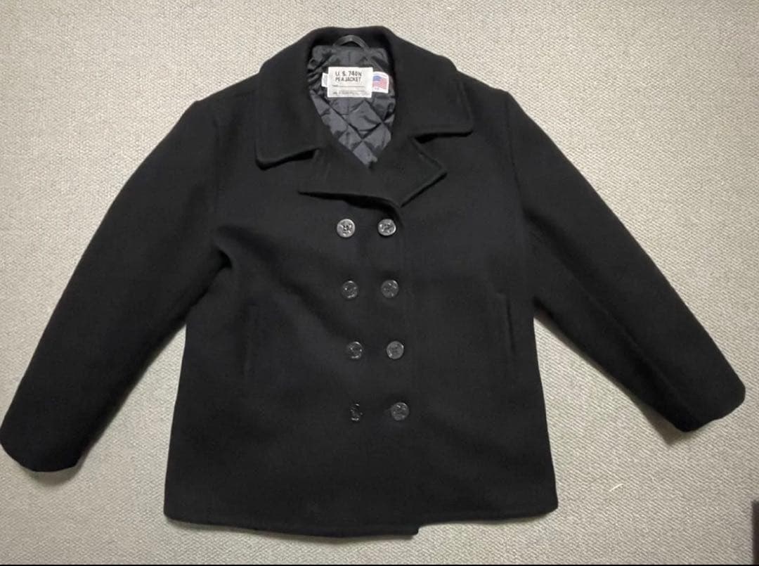 Schott U.S. 740N Pコート ピーコート ブラック 46 美品