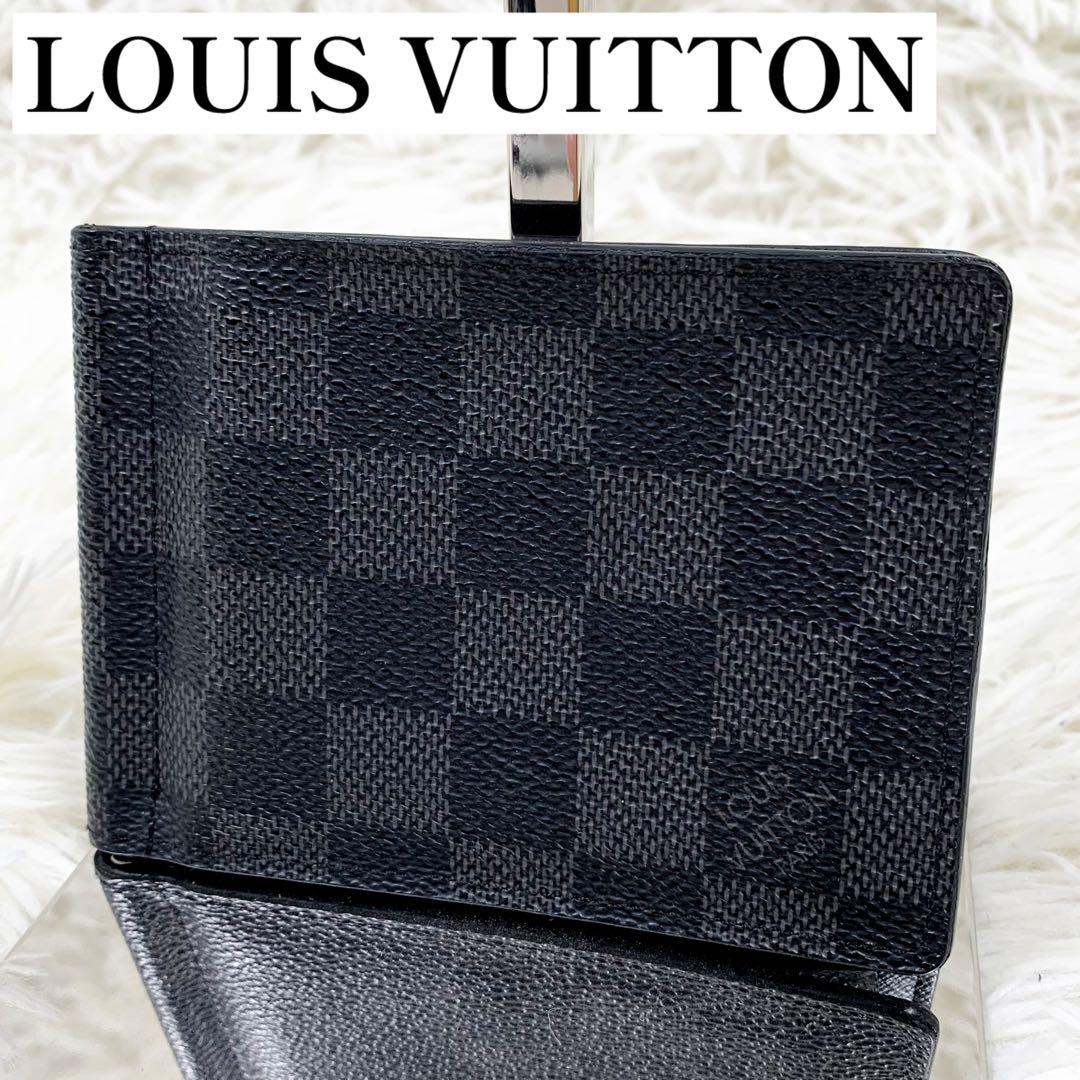 【✨極美品✨】 ルイヴィトン ダミエグラフィット マネークリップ 付属品完備