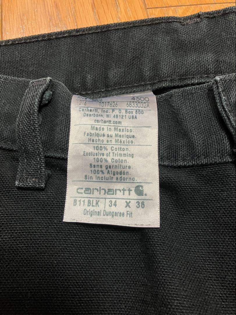 カーハート　ペインターパンツ　BLACK W34 L36