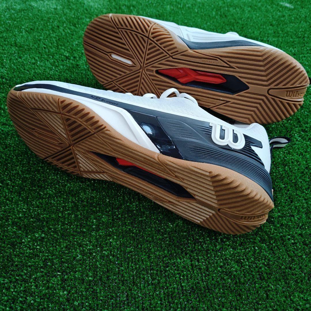 日*4様 Wilson RUSH PRO 4.5 テニスシューズ ホワイト/ネイ