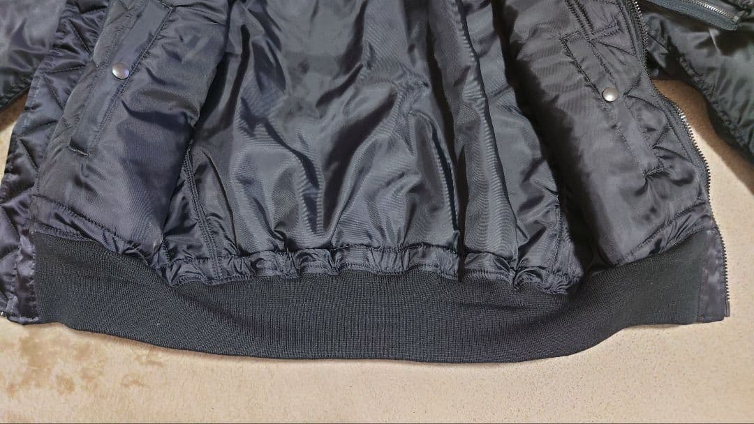 ヒューストン B-15D フライトジャケット サイズ38 ブラック