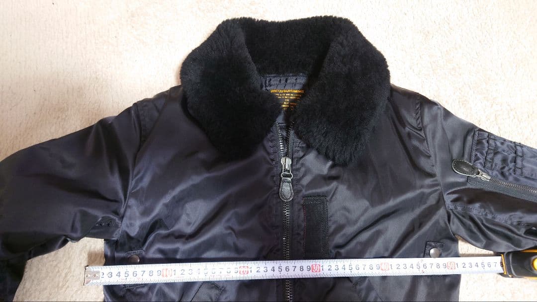 ヒューストン B-15D フライトジャケット サイズ38 ブラック