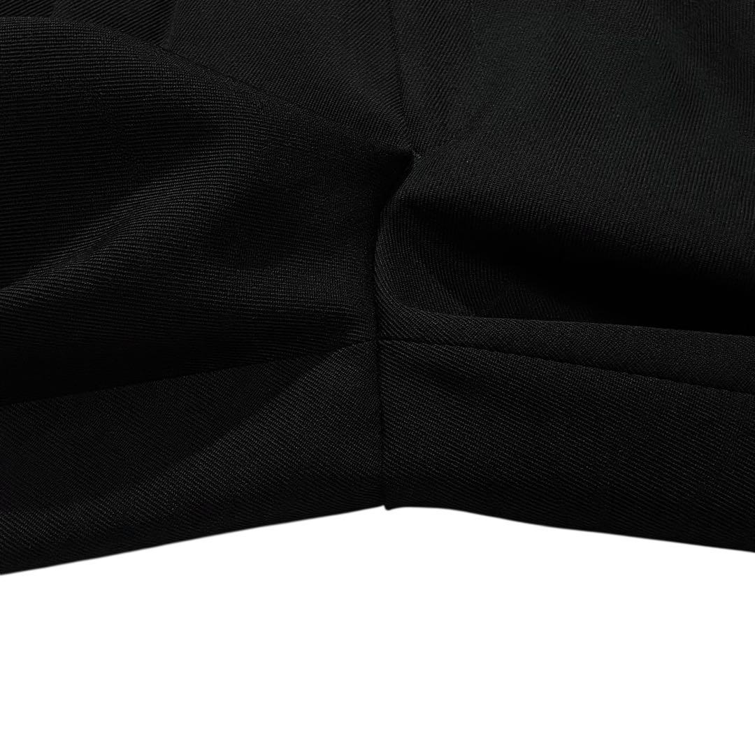 80s 90s Baldia 3タック ウール スラックス M 黒 ハイウエスト