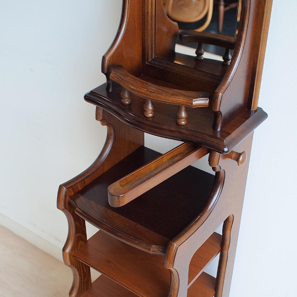 カリモク/karimoku コロニアル ミラー付きスリッパラック 玄関