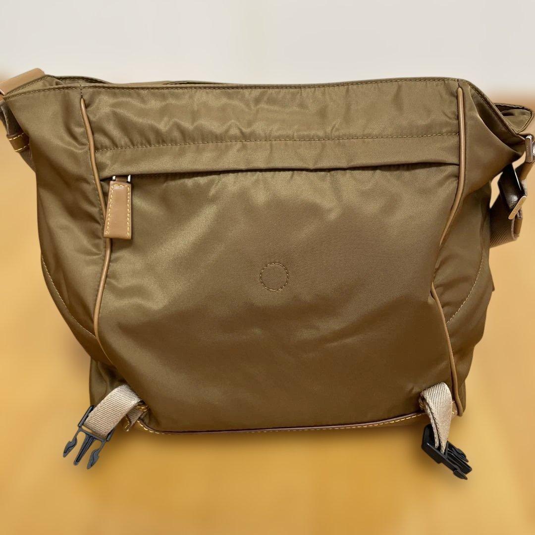 PRADA ラージRe-Nylon レザーショルダーバッグ