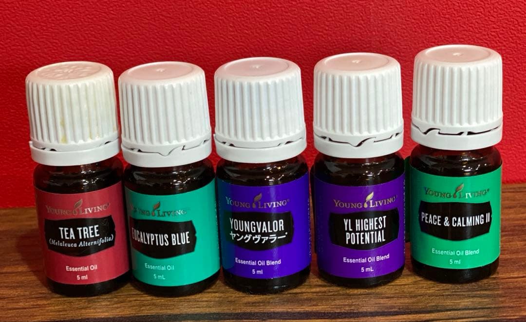 ヤングリビングオイル１５本と本のセット