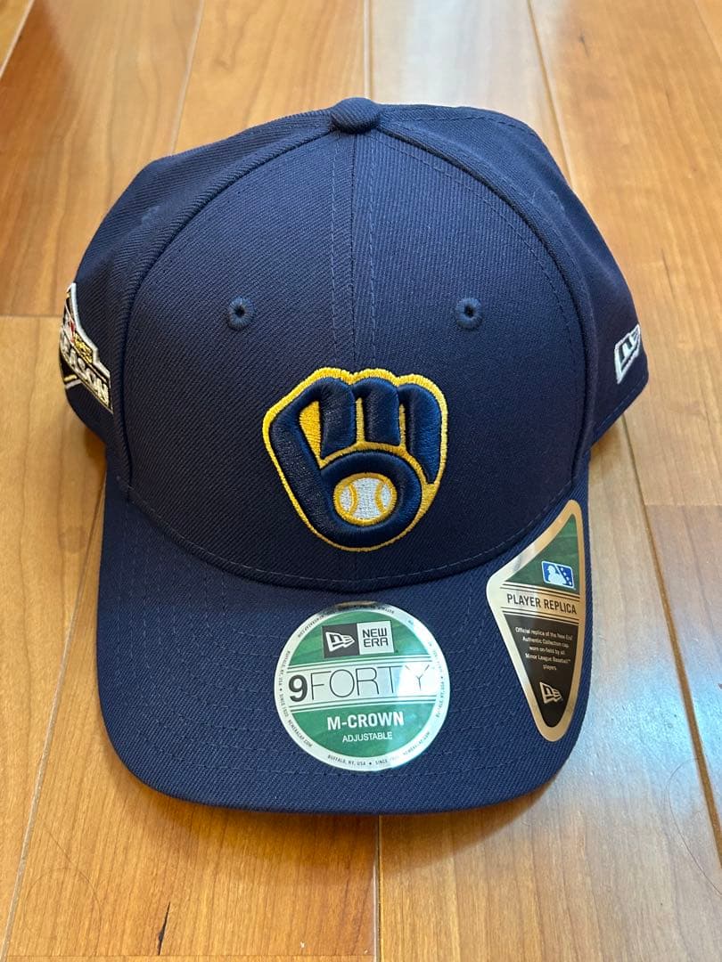 新品 ブリュワーズ2025ポストシーズン9FORTY M-CROWN キャップ