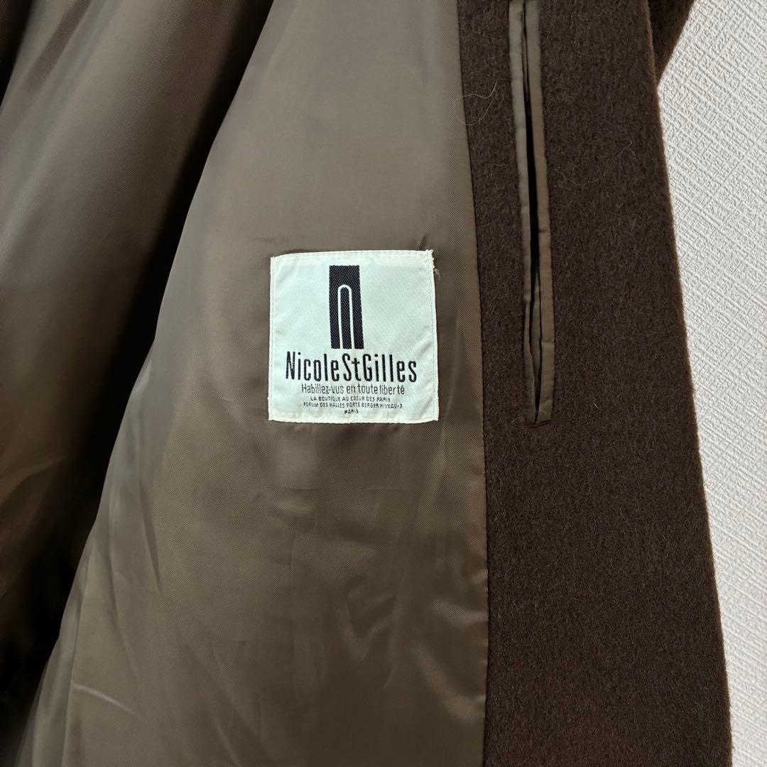 90's ヴィンテージ ダブル チェスターコート ブラウン デッドストック