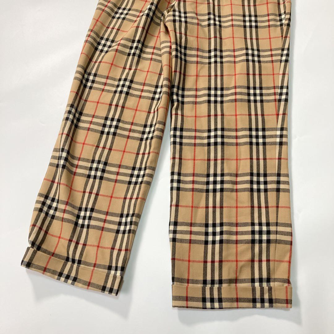 Burberrys ノバチェック パンツ 金ボタン 40 L 三陽商会