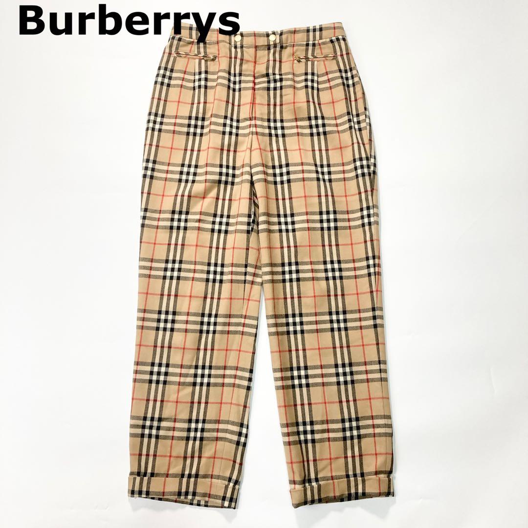 Burberrys ノバチェック パンツ 金ボタン 40 L 三陽商会