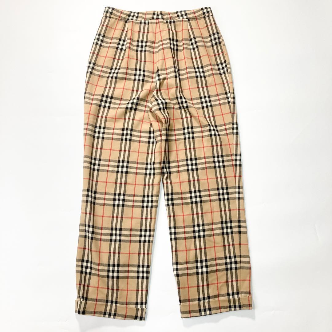 Burberrys ノバチェック パンツ 金ボタン 40 L 三陽商会
