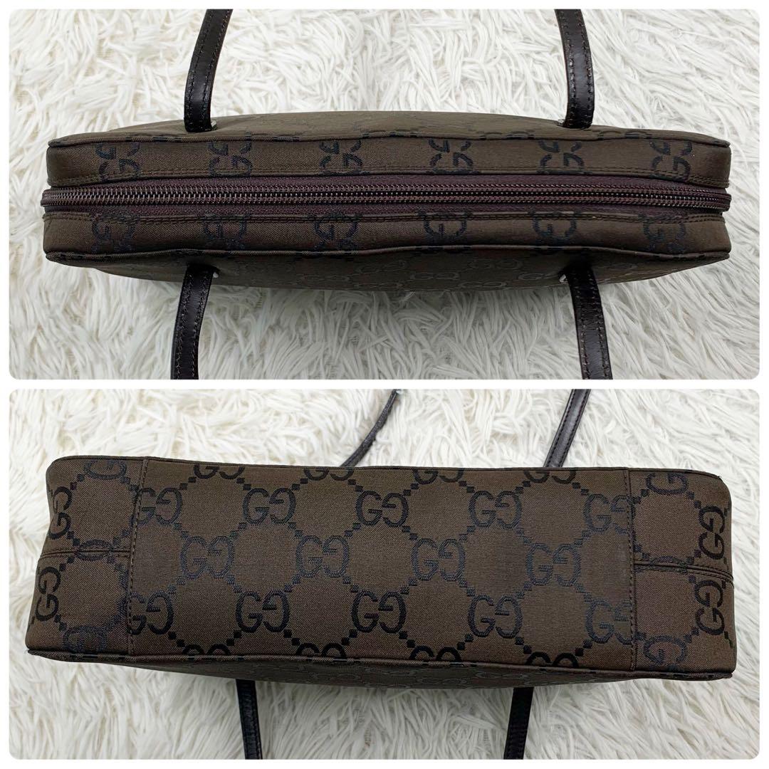 【✨美品✨】グッチ ショルダーバッグ GG柄 ナイロン ブラウン