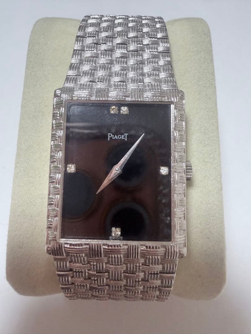 ジャンク品 Piaget 腕時計 ブラックダイヤル