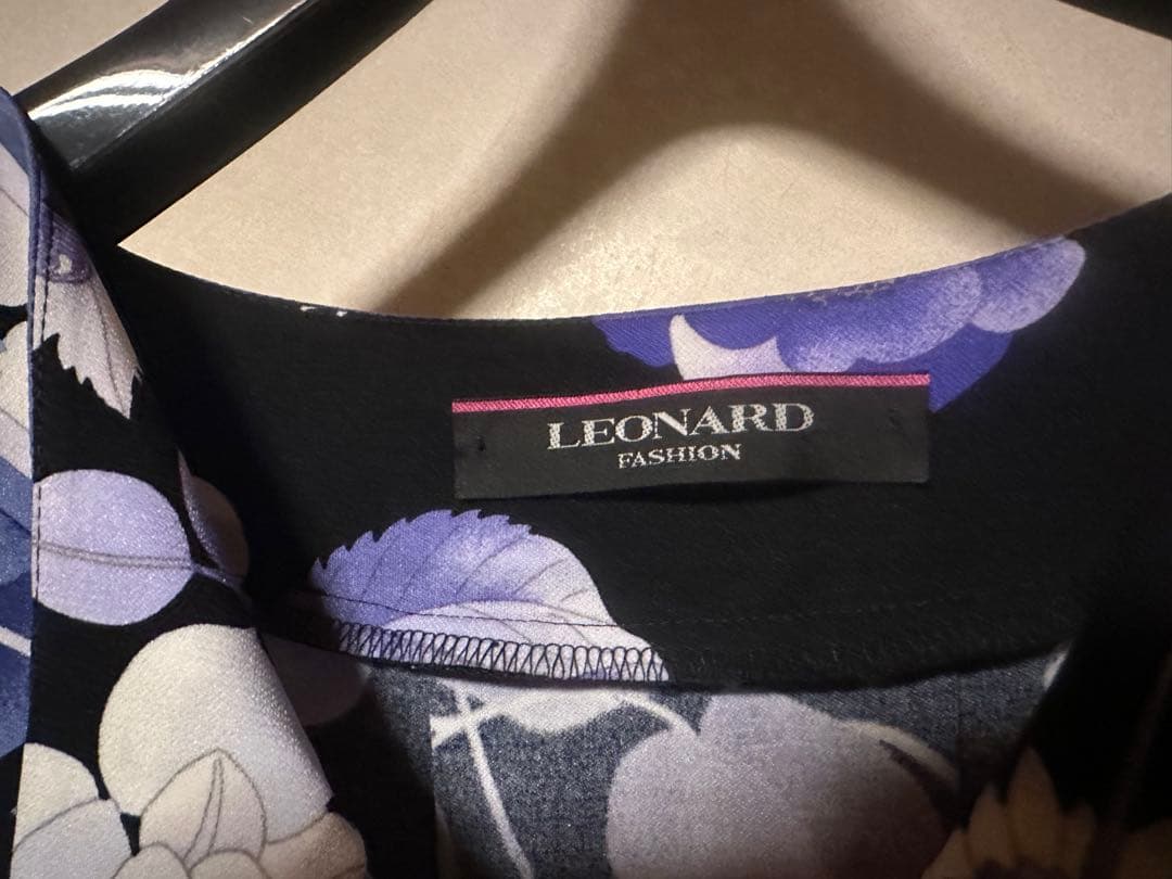 LEONARD FASHION チュニック カンカン素材 40サイズ レオナール