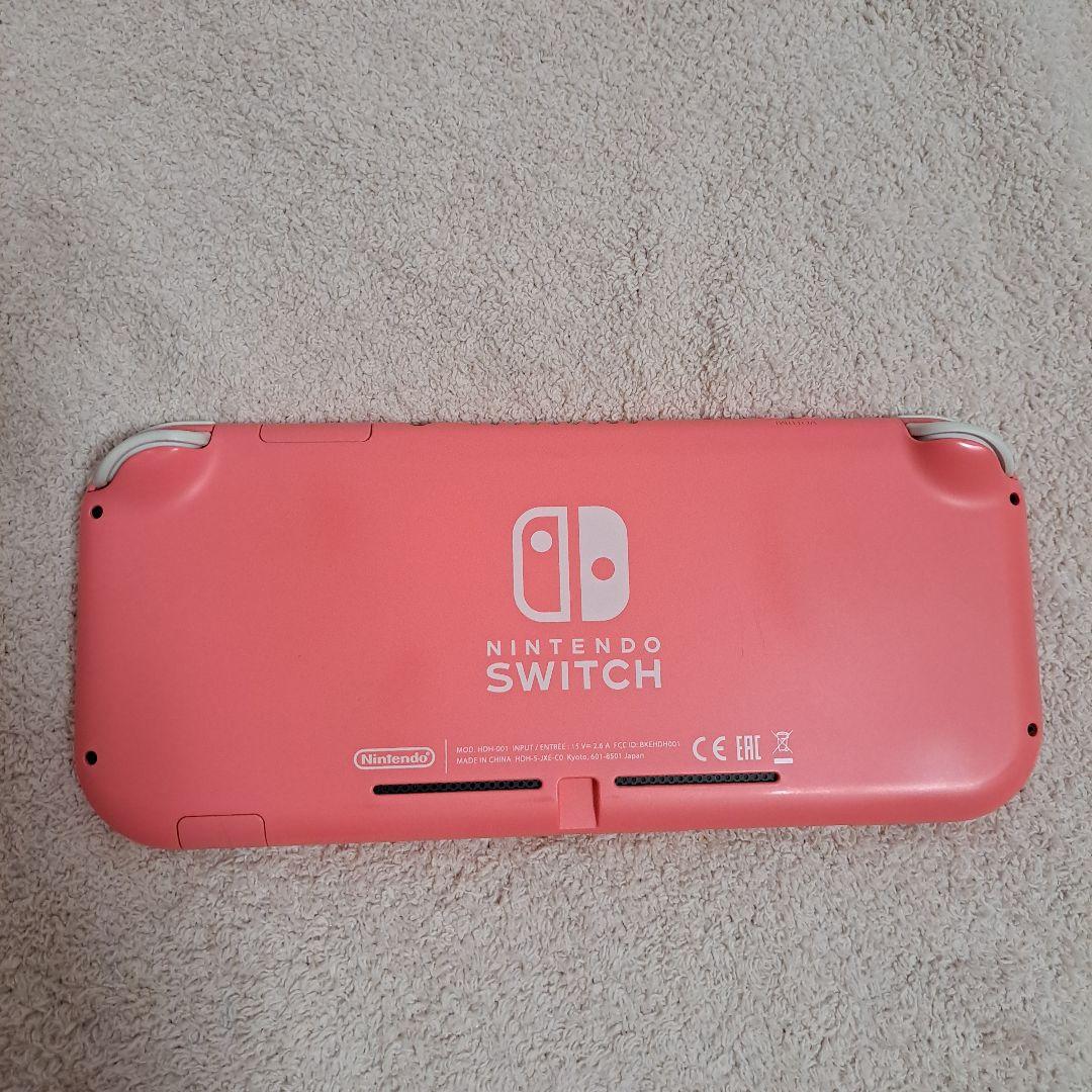 Nintendo Switch Lite 本体 コーラルピンク 充電器付き