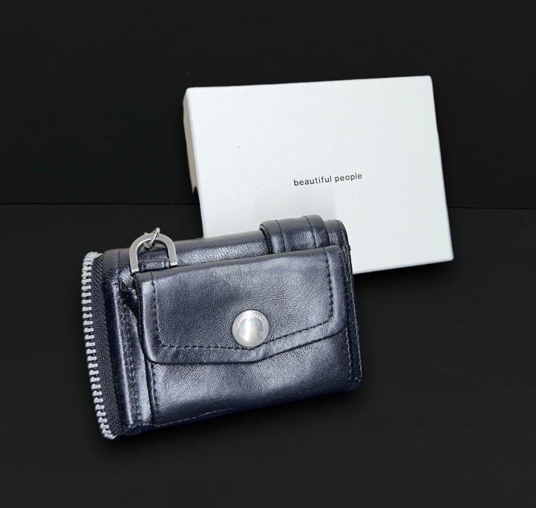 ビューティフルピープル ライダース パッチ ウォレット 財布