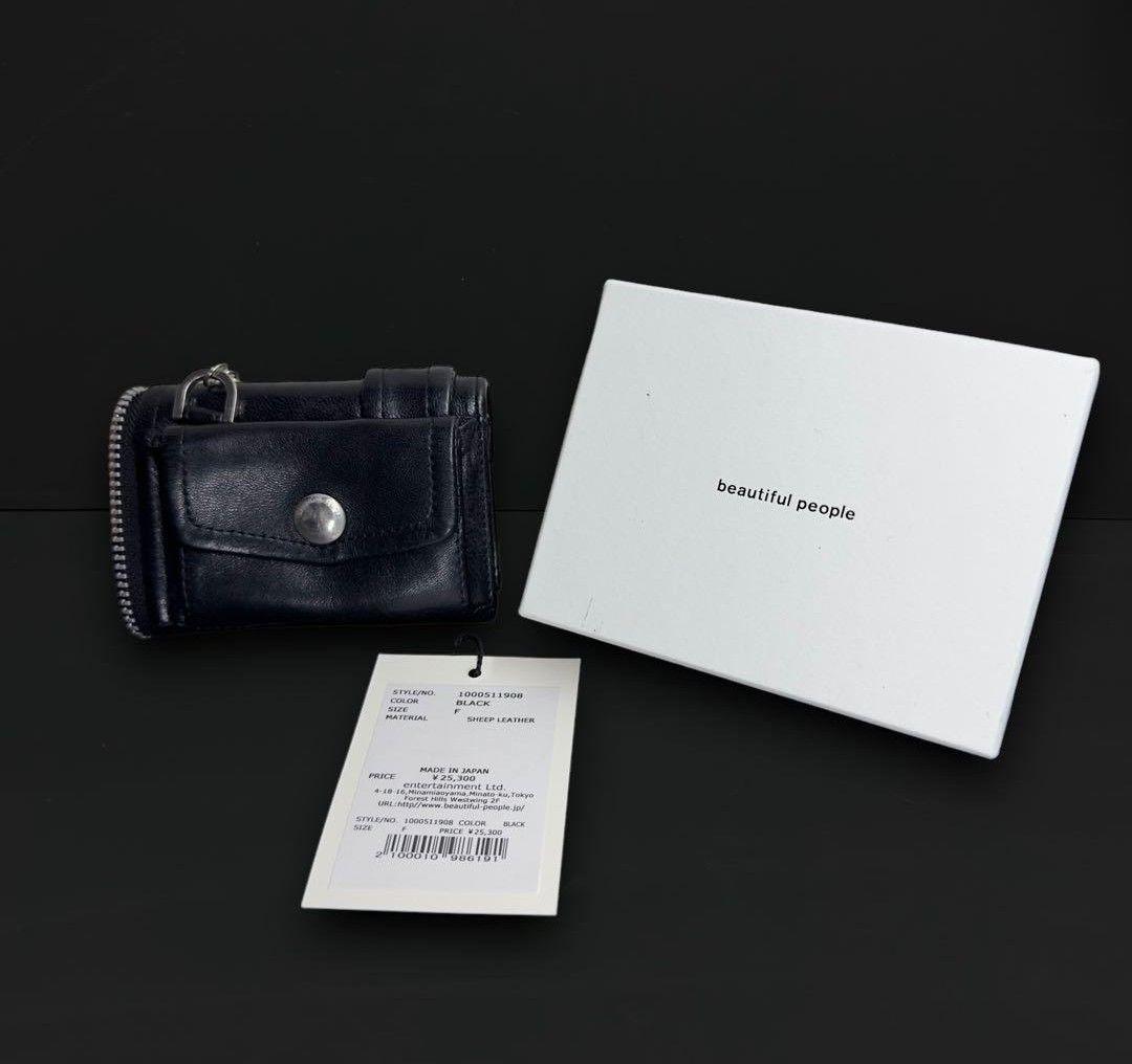 ビューティフルピープル ライダース パッチ ウォレット 財布