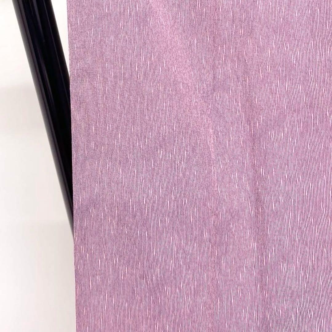 江戸小紋　縦縞　よろけ縞　流線　お洒落　変わり縞　着物　044k d