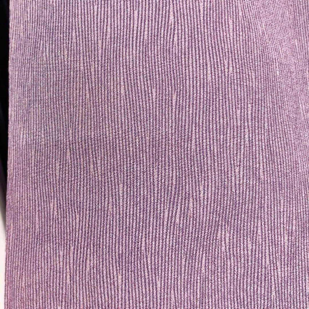 江戸小紋　縦縞　よろけ縞　流線　お洒落　変わり縞　着物　044k d