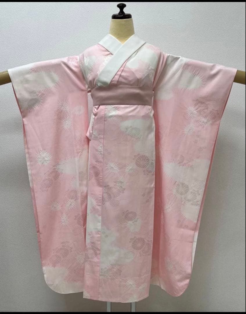 振り袖　フルセット　長襦袢　金彩加工　刺繍入り　ますいわ屋　重ね襟付き　748