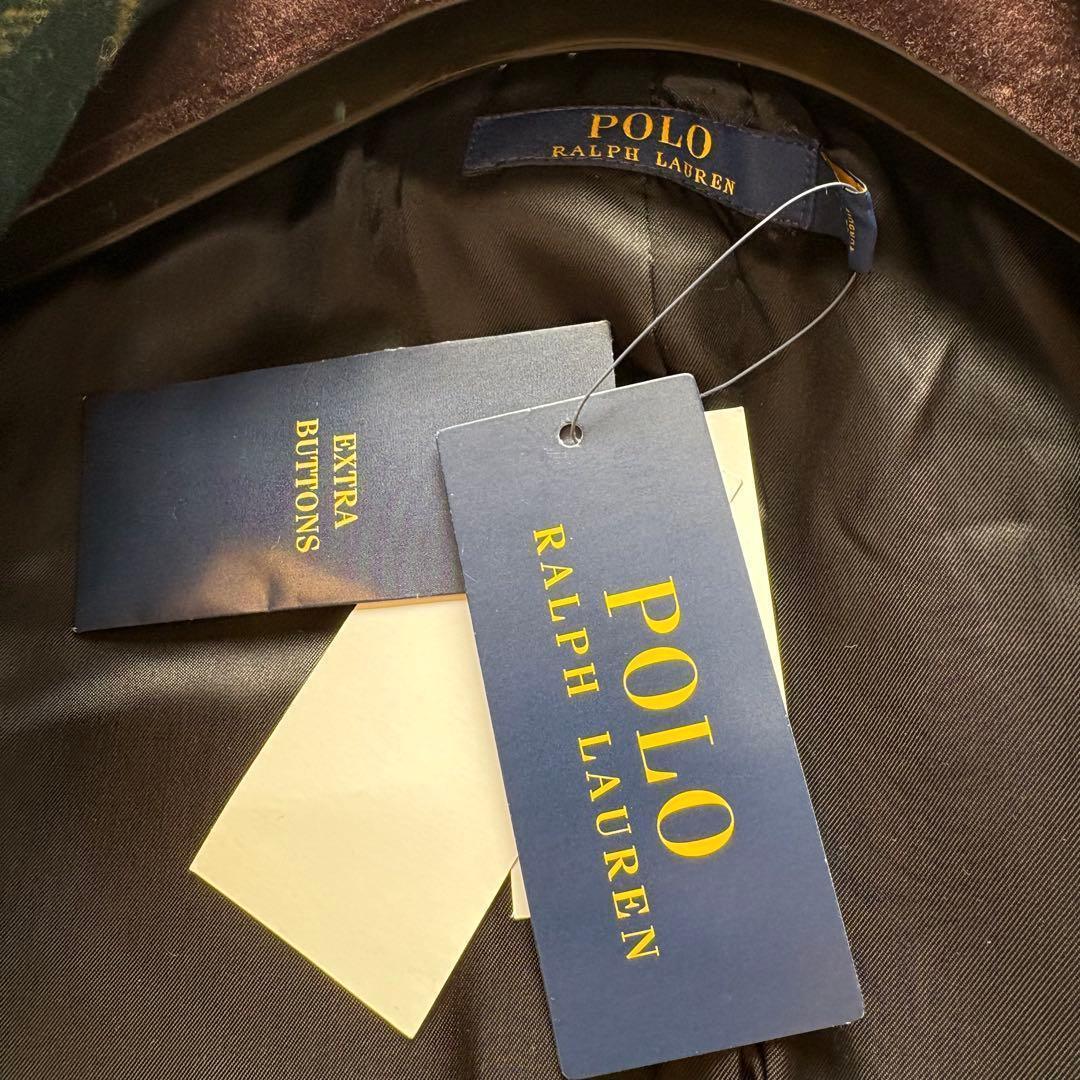 E**様 新品・未使用・タグ付き ポロラルフローレン　ジャケット チェック グリ