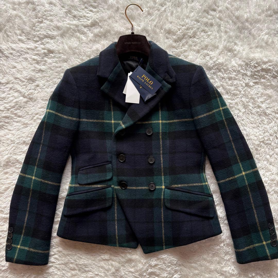E**様 新品・未使用・タグ付き ポロラルフローレン　ジャケット チェック グリ