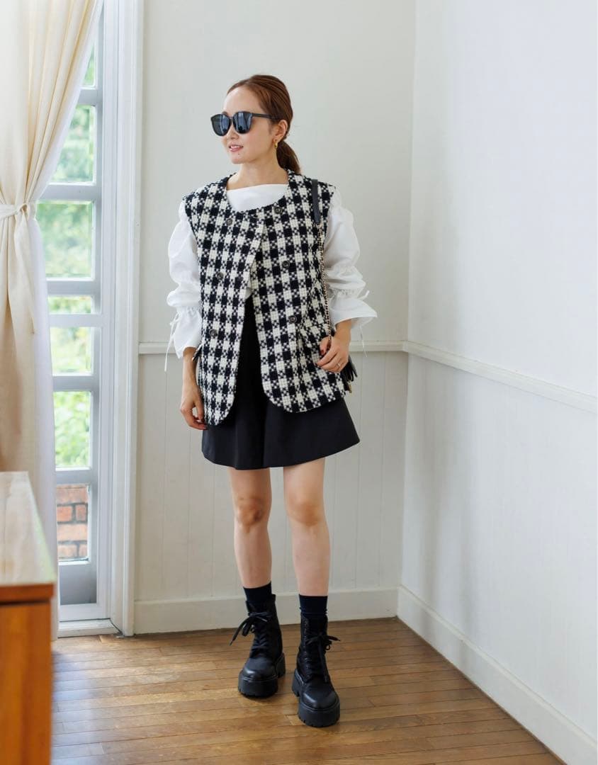 【完売/レア】BLUELEA ブルレア オリジナル ツイードジレ ベスト