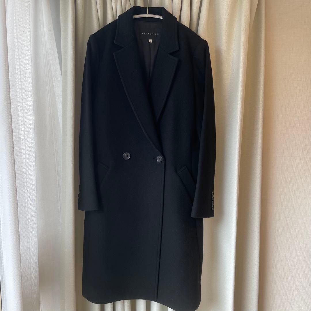 エストネーション テーラードコート ブラック