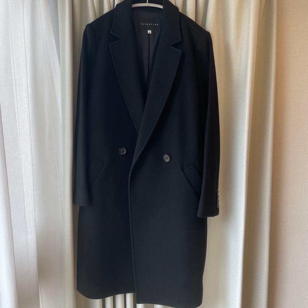 エストネーション テーラードコート ブラック