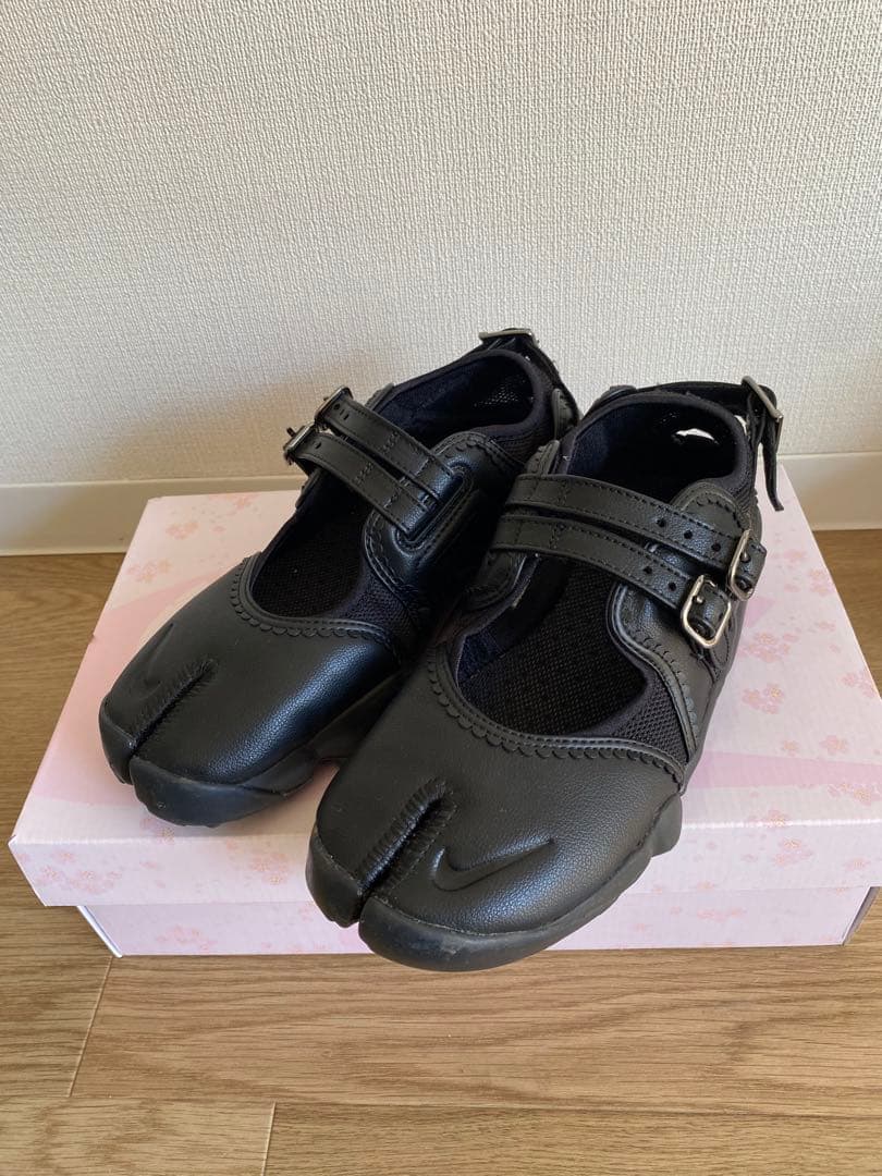 靴 Nike Women's Air Rift Leather \"Black\"