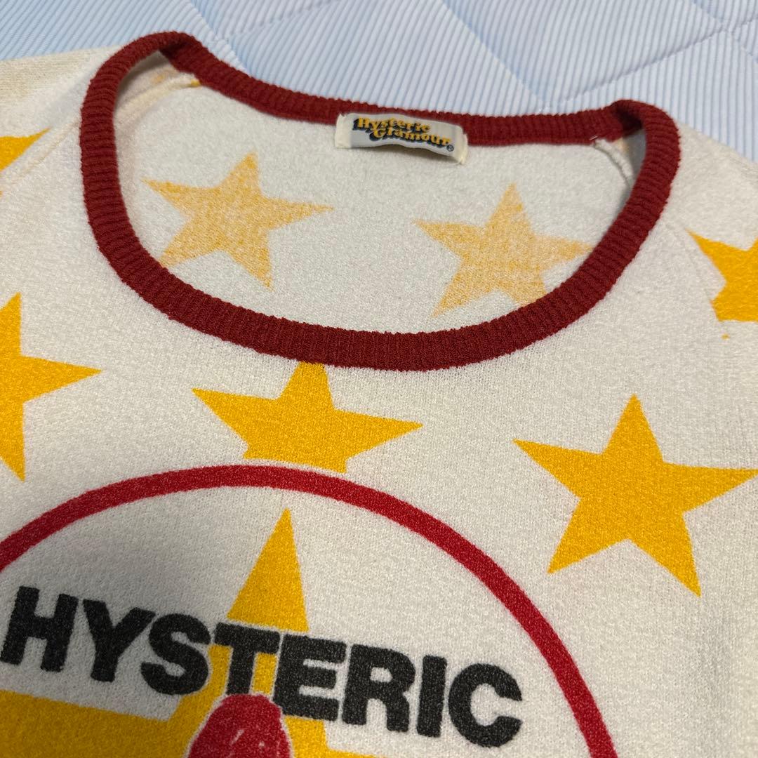 初期　HYSTERIC GLAMOUR 星柄　タオル生地　Tシャツ
