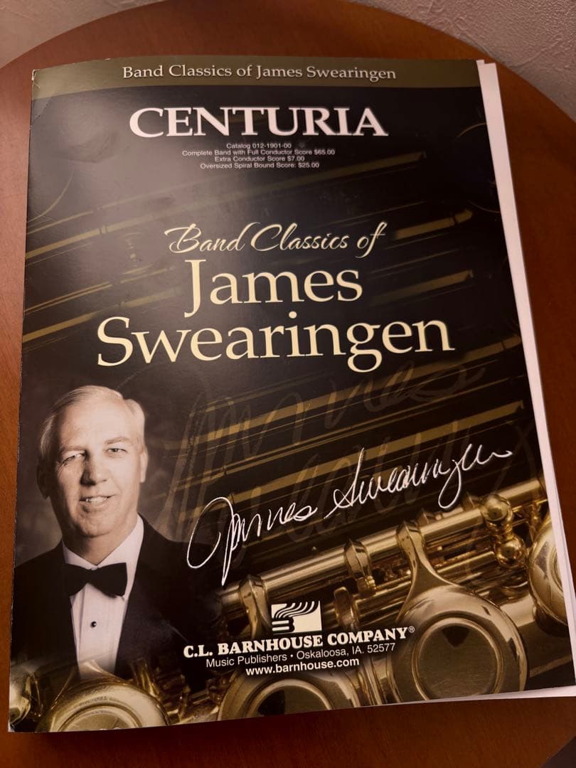 吹奏楽スコア CENTURIA センチュリア James Swearingen
