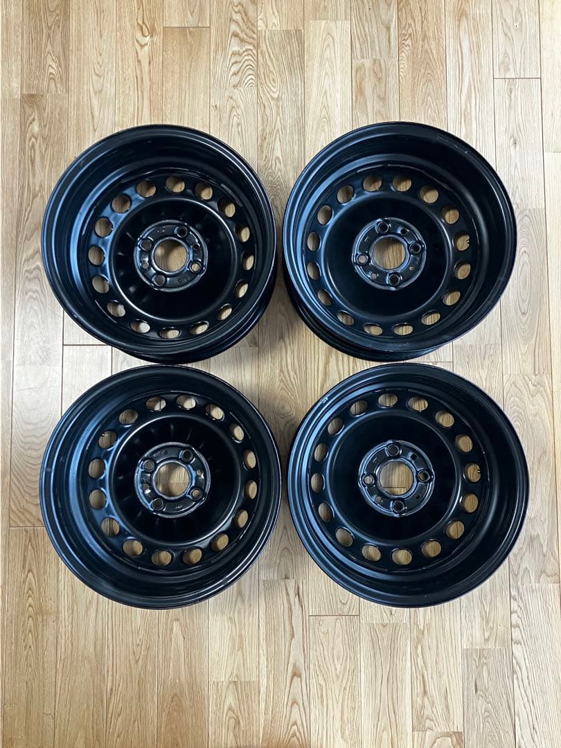 フィアット500純正14インチ スチールホイール 4本セット