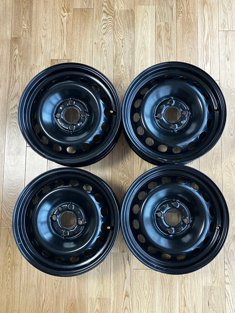 フィアット500純正14インチ スチールホイール 4本セット