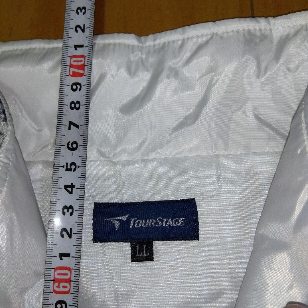 TOUR STAGE ゴルフホワイト/迷彩柄ベスト サイズ【ＬＬ】新品未使用