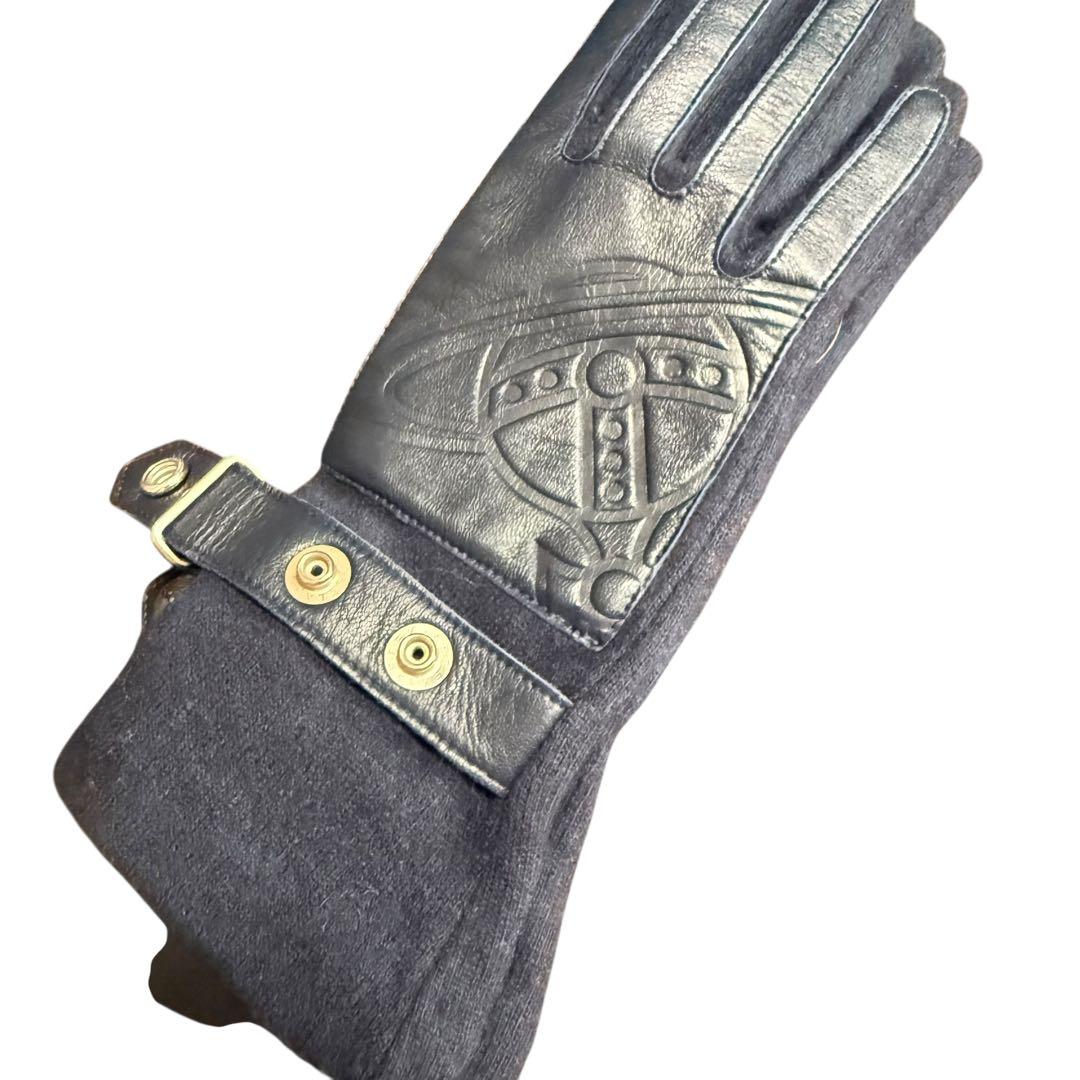 新品　未使用　ヴィヴィアンウエストウッド　手袋　ネイビー　紺