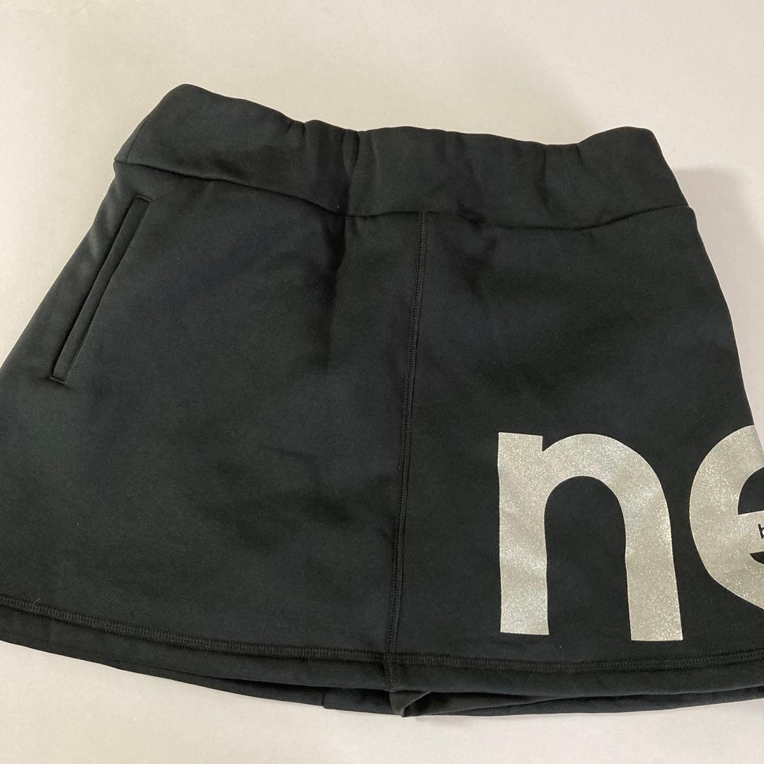 新品　ニューバランスゴルフ　レディース　裏起毛　インナー付きスカート　黒ブラック