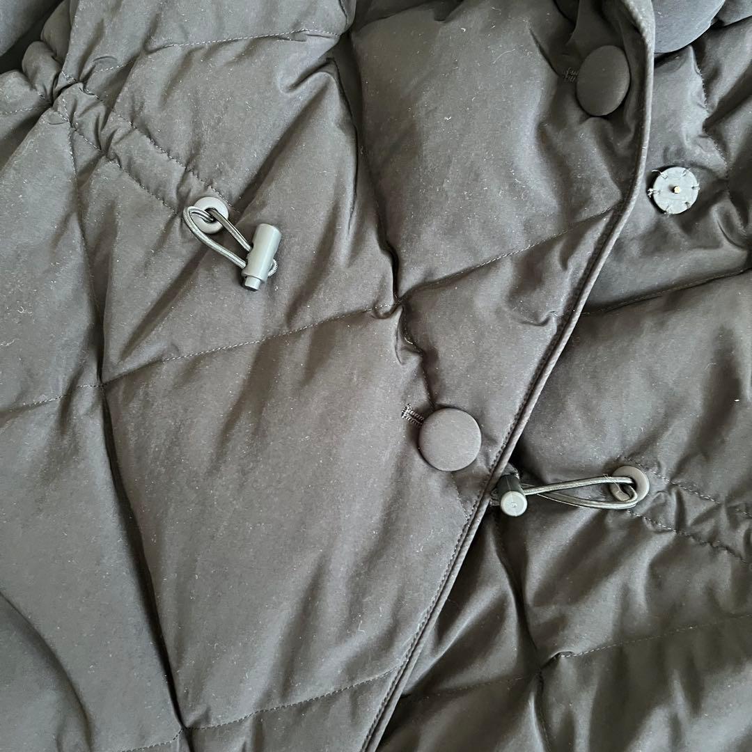 ボーダーズアットバルコニー キルティングロングコート 黒　36