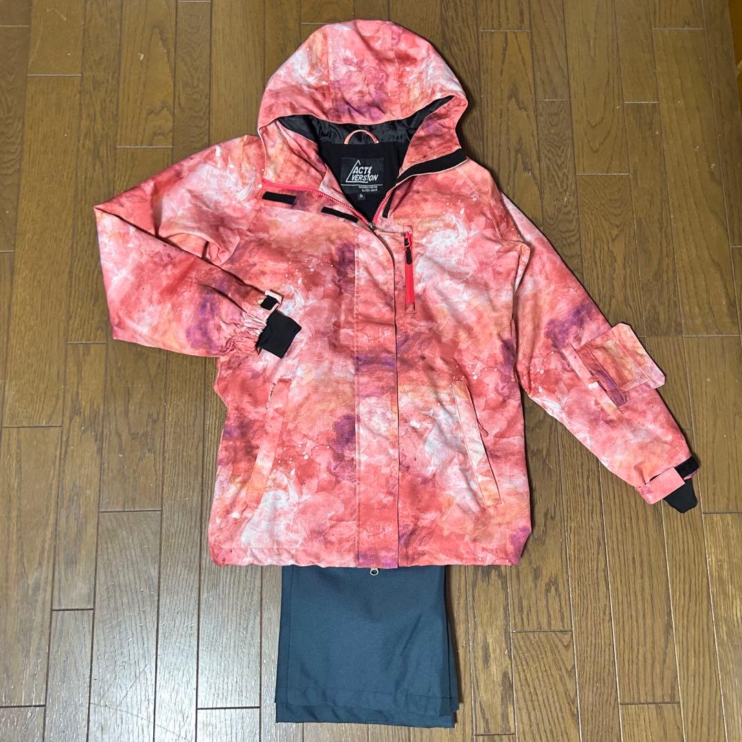 【美品】女性用スノーボードウェア（ピンク・ネイビー）