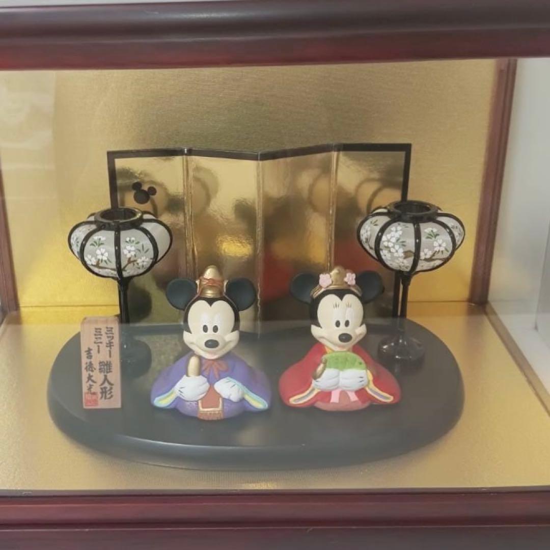 【⭐️本日限定価格❗️】【雛人形・鯉のぼり】ディズニー　ガラスケース付き　吉徳大光