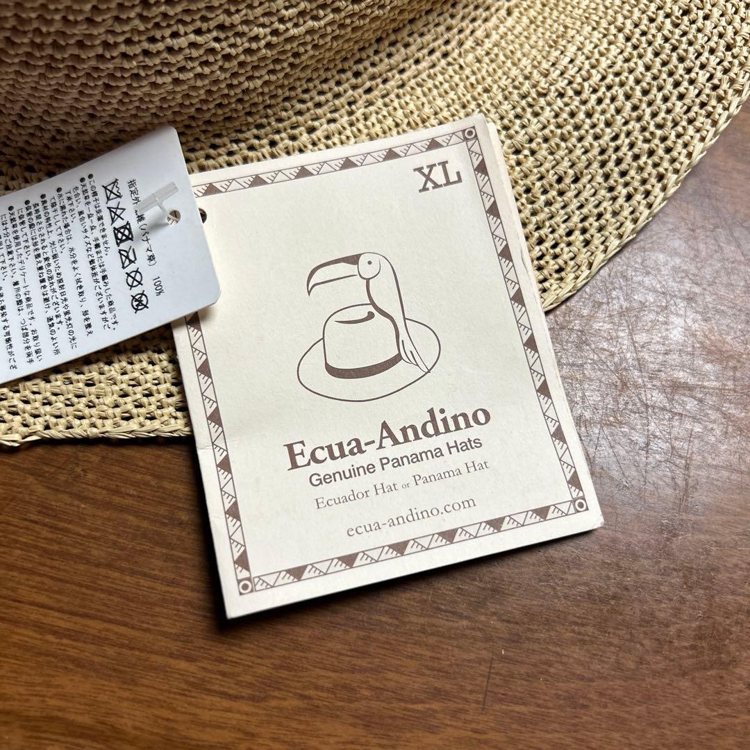 Ecua-Andino XL パナマ帽子　未使用　麦わら帽子
