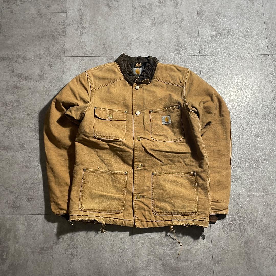 00s チュニジア製 ブラウン カーハート チョアジャケット ダックM