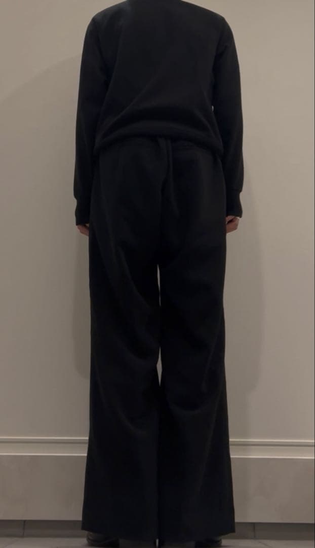 ヴィンテージ リラックス ワイド スラックス ブラック