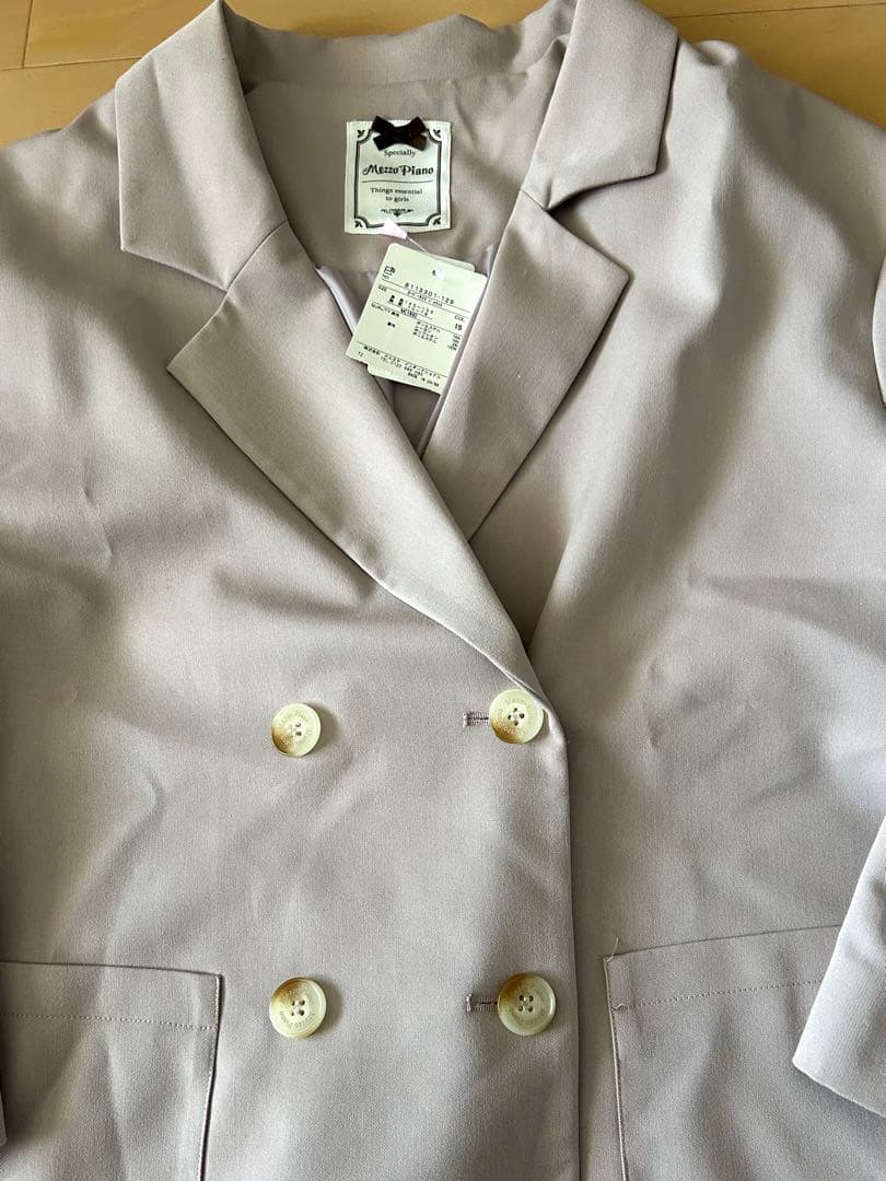 卒服　メゾピアノ　オーバーサイズジャケット&ショートパンツセットアップ