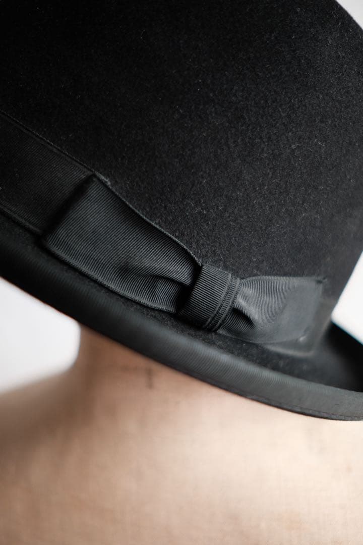 1930s アンティーク アメリカ ボーラーハット　7 1/2 ハット